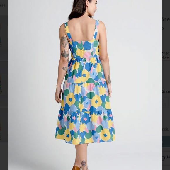 Princess Highway ModCloth 100% Organic cotton Blossoms In The Breeze Midi Dress - Picture 2 of 9
